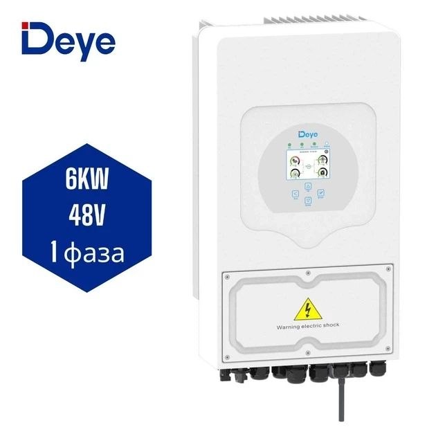 Гібридний інвертор Deye SUN-06K-SG05LP1-EU Wi-Fi (6 kW, 1 фаза)